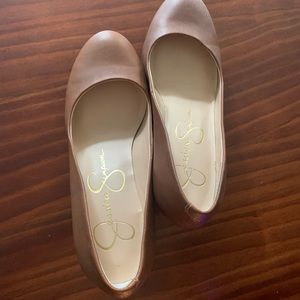 Jessica Simpson tan/brown wedges. Size 6